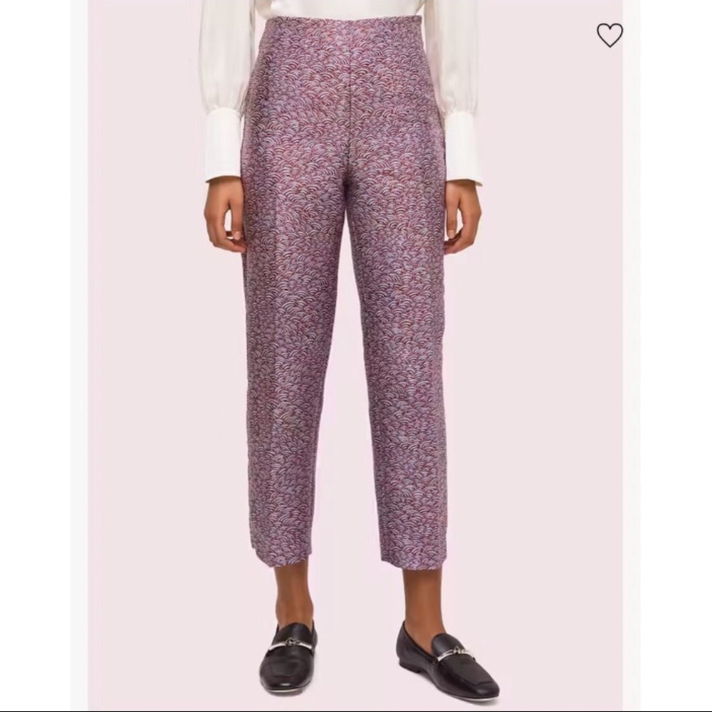 kate spade party bubbles jacquard geometric pants